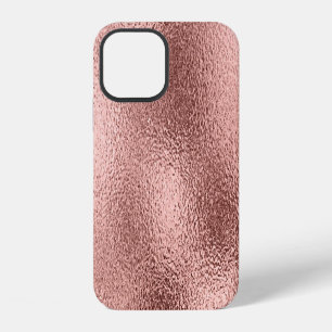 Rose Gold Metallic: Vintage Shine. iPhone 12 Case