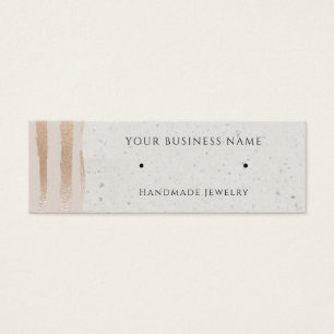 Rose Gold Modern Stud Earring Display Cards