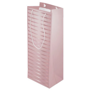 Rose Gold Modern Template Glamour Trendy Elegant Wine Gift Bag