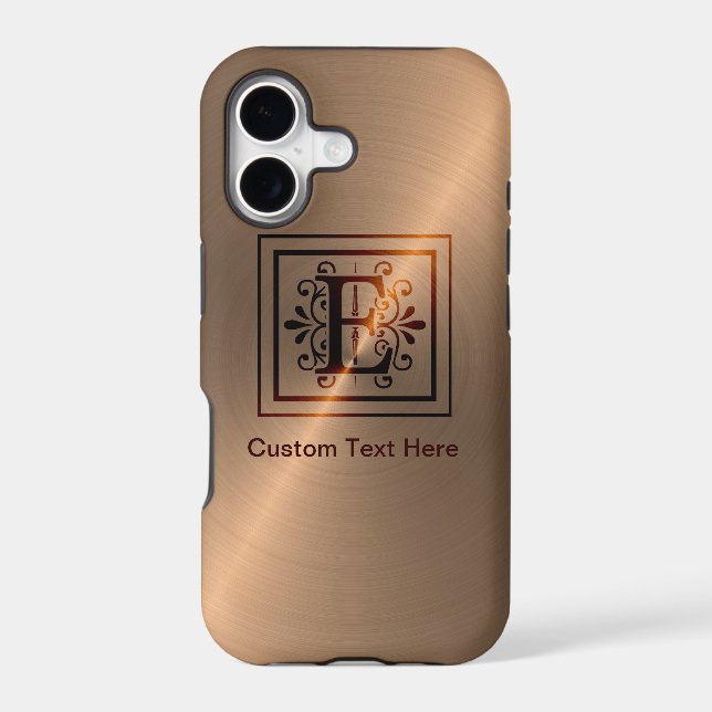 Rose Gold Monogram E (Back)