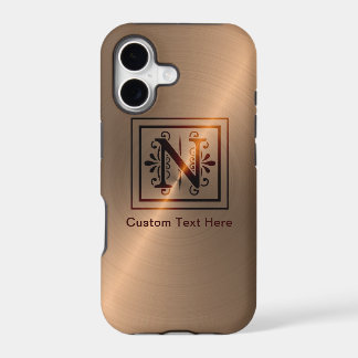 Rose Gold Monogram N