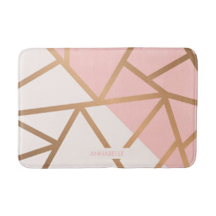 Rose Gold Mosaic Bath Mat