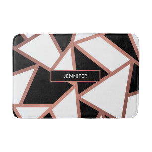 Rose Gold Mosaic Bath Mat