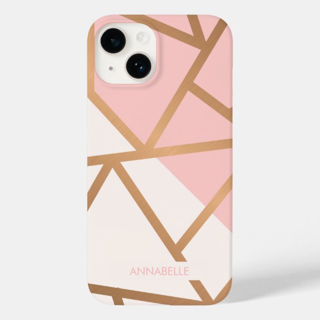 Rose Gold Mosaic Case-Mate iPhone Case (Back)