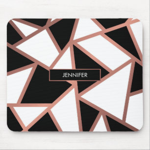 Rose Gold Mosaic Mouse Mat