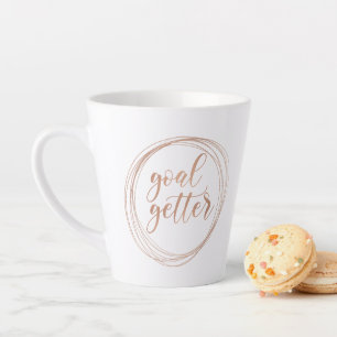 Rose Gold Motivational Goal Getter Mug