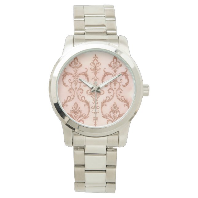 Rose Gold Mozaik, Classic,Women eWatch Watch (Front)