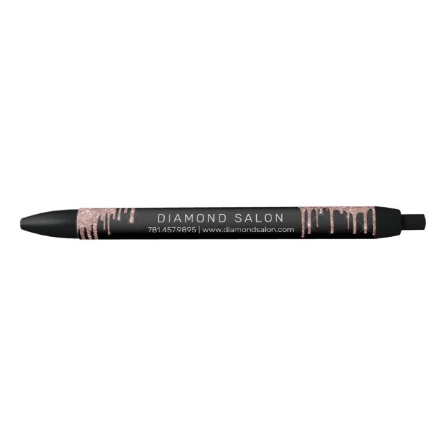 Rose Gold Nail Salon Promotional Custom Pen (Front)