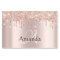 Rose Gold Name Monogram Spark Glitter
