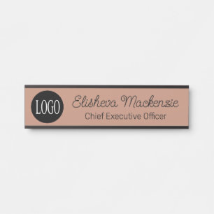 Rose Gold Office Door Sign Signs Your Logo