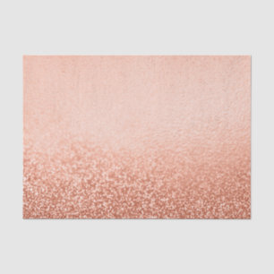 Rose Gold Ombre Glitter Metal look  Stylish  Tissue Paper