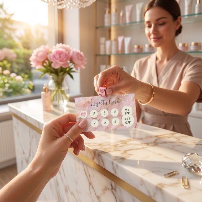 Rose Gold Opal Loyalty Card (Creator Uploaded)