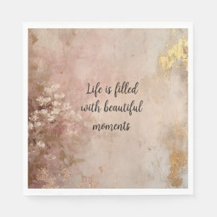 Rose Gold Paint Napkin