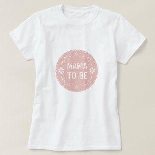 Rose gold papel picado mama to be Baby Girl Shower T-Shirt