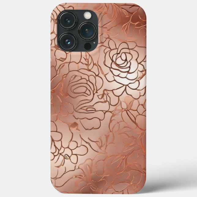 Rose Gold Pattern iPhone / iPad case (Back)