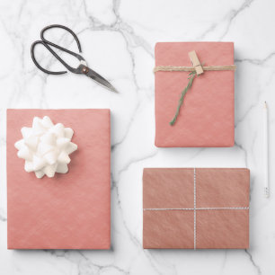 Rose Gold Pattern Wrapping Paper Sheet