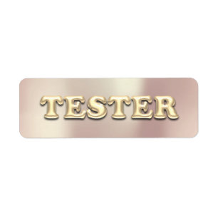 Rose Gold Pearly 3D Tester Sample Contaners