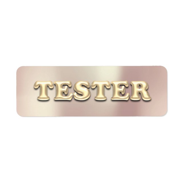 Rose Gold Pearly 3D Tester Sample Contaners (Front)