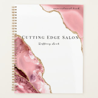Rose Gold Personalised Hair Appointment Book Planner