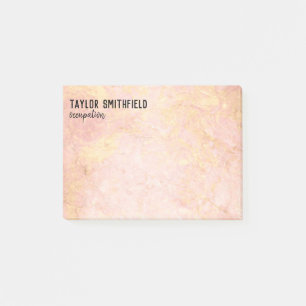 Rose Gold Personalised Post-it Notes