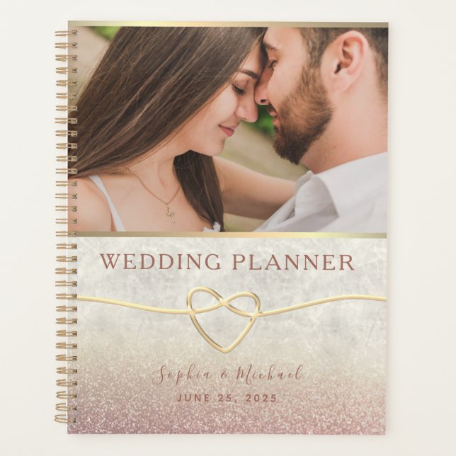 Rose Gold Photo Wedding Planner (Front)
