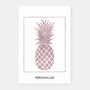 Rose Gold Pineapple Post-it Notes