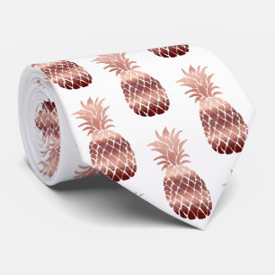 rose gold pineapples tie
