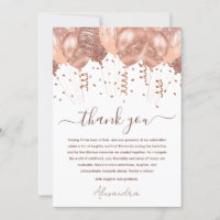 Rose Gold Pink Balloons 13th Birthday Party