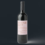 Rose Gold Pink Birthday Funny Custom  Wine Label<br><div class="desc">Funny pink rose custom personalised wine bottle label for a wine birthday gift of rosé or prosecco or sparkling wine reads "2000-something blend of grapes as smashed as we're about to be!" is perfect for your wino drinking buddy and bestie bevy drinkers. Change the background colour and fonts by clicking...</div>