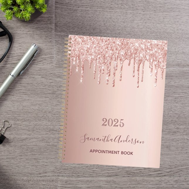 Rose gold pink drips 2027 planner (Creator Uploaded)