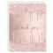 Rose gold pink drips thank you card