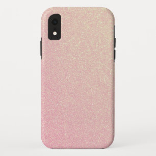 Rose Gold Pink Glitter Bling iPhone XR Case