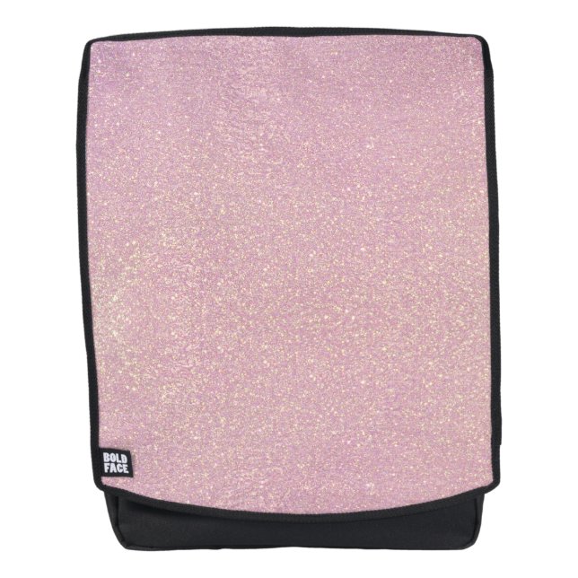 Rose Gold Pink Glitter Sparkle Glittery Blush Backpack (Front)