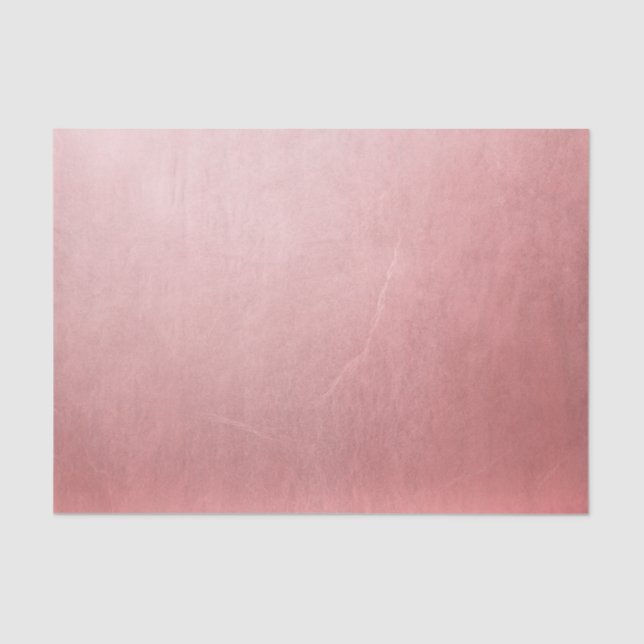Rose Gold Pink Minimal Chic Glam Trendy Modern Tissue Paper (Front)