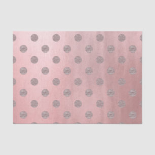 Rose Gold Pink Shine Glam Polka Dots Modern Chic Tissue Paper