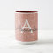 Rose Gold - Pink Sparkle Glitter Monogram Name