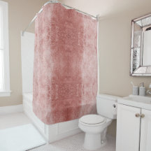 Rose gold pink velvet Shower Curtains  or velour