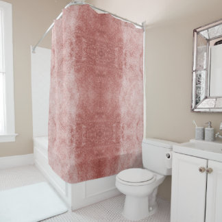 Rose gold pink velvet Shower Curtains  or velour