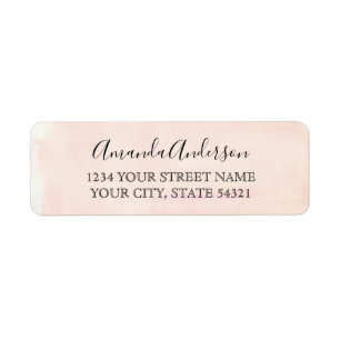 Rose Gold Pink Watercolor