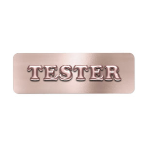 Rose Gold Powder Pink 3D Tester Sample Contaners