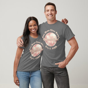 Rose Gold Retro Disco Ball PERSONALIZED T-Shirt