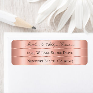 Rose Gold Ribbon Bow Bridal Shower