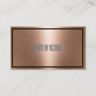 Rose Gold rosegold minimalist elegant and modern Business Card