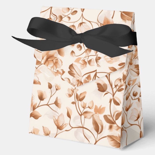 Rose Gold Roses Favour Box (Front)