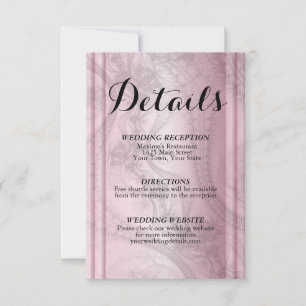 Rose Gold Rsvp card