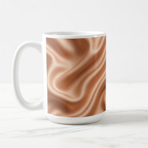 Rose Gold Satin Silk Abstract Luxury Pattern Coffee Mug