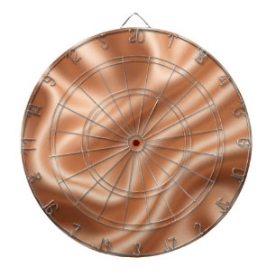 Rose Gold Satin Silk Abstract Luxury Pattern Dartboard