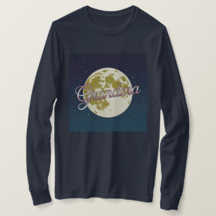 Rose Gold Script Grandma Moon Blue Sky T-Shirt