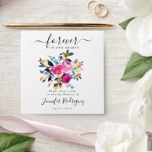 Rose Gold Seed Packet Memorial Funeral Envelope