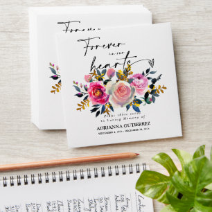 Rose Gold Seed Packet Memorial Funeral Envelope